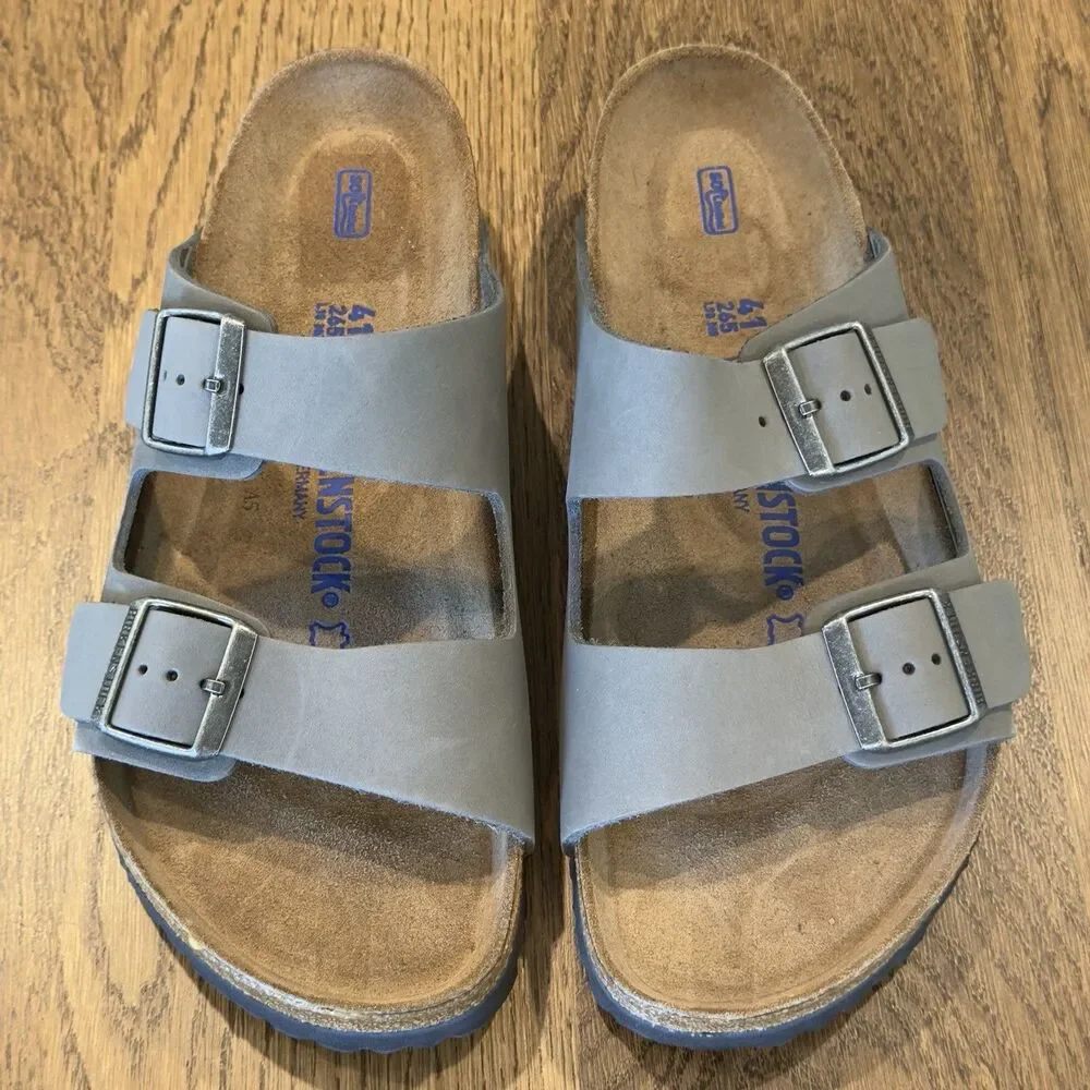 Birkenstock Arizona Birko Flor US Sz Men's 8/Women's 10 EUR 41 Basalt Gray